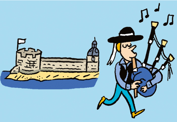 Illustration pour le festival “Les Filets bleus” à Concarneau.