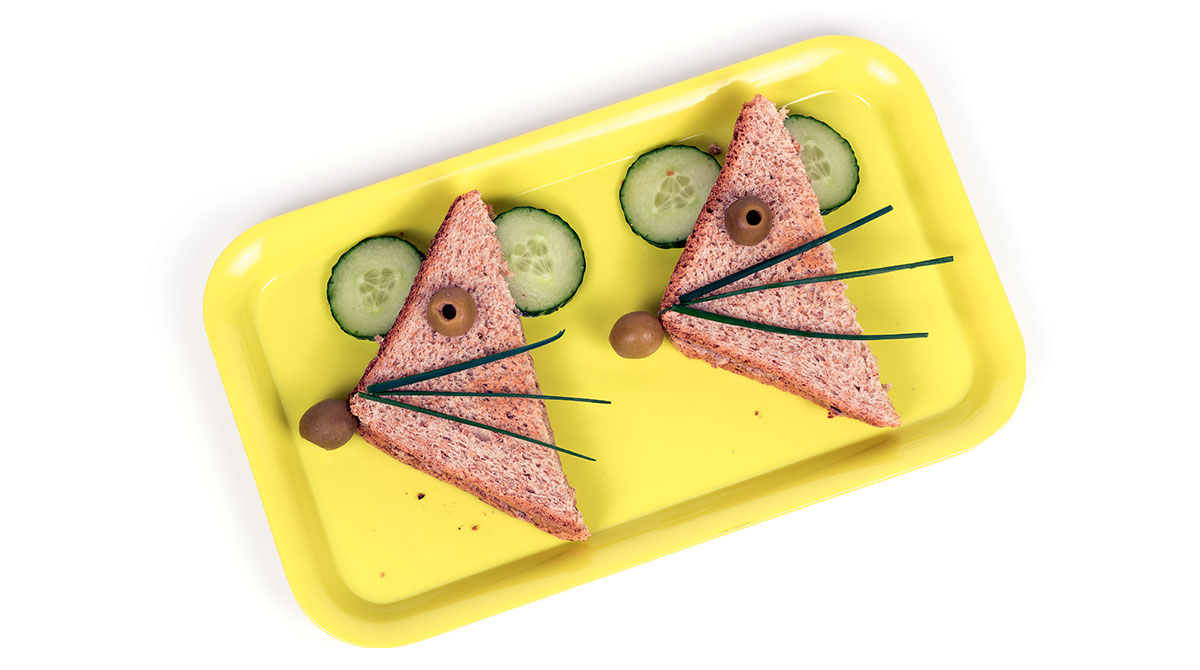 Recette pour les enfants - L’apéro rigolo. Extrait du magazine Pomme d'Api n° 605. Photo : Didier Bizet.