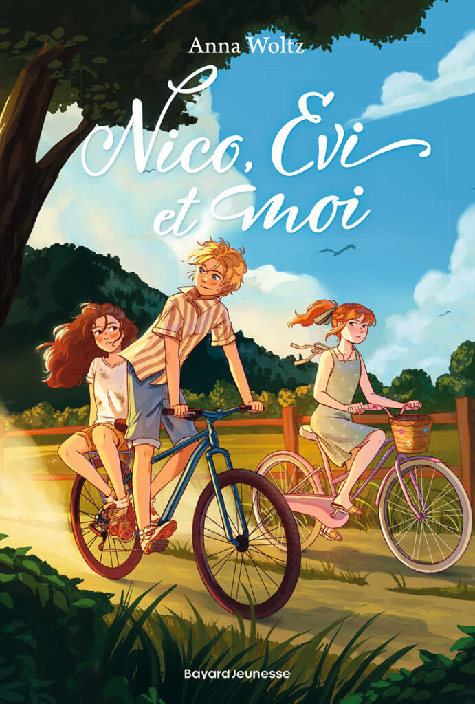 Nico, Evi et moi, écrit par Anna Woltz, éditions Bayard Jeunesse. En librairie le 1er juillet 2026. Dès 9 ans.