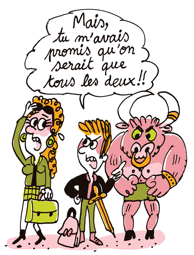 Percy Jackson. Je bouquine n°509, juillet 2026. Illustration : Marion Puech.