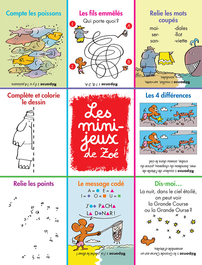 Jeux Mes premiers J'aime lire : Zoé à la plage.