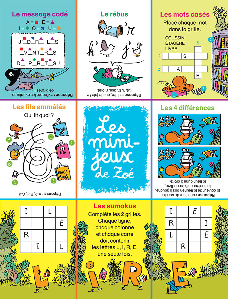 Jeux Mes premiers J'aime lire : Zoé à la bibliothèque.