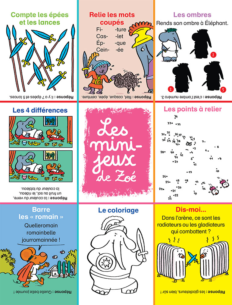 Jeux Mes premiers J'aime lire : Zoé et les gladiateurs.