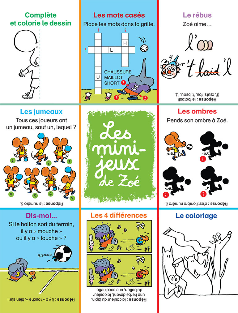 Jeux Mes premiers J'aime lire : Zoé joue au football.