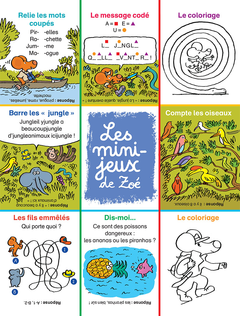 Jeux Mes premiers J'aime lire : Zoé dans la jungle.