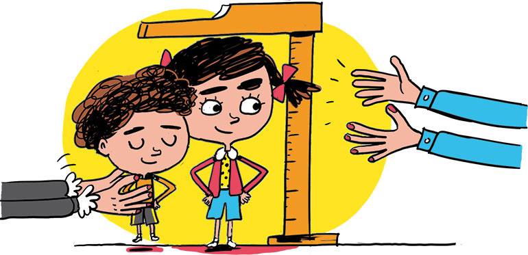 "Vacances sans papa maman - Comment se préparer à la séparation". Supplément pour les parents du magazine Pomme d'Api n°582, août 2014. Illustrations : Pierre Fouillet.