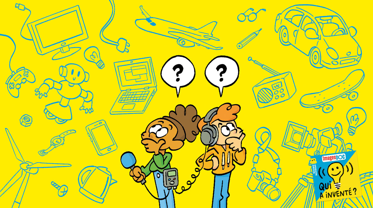 Podcast Qui a inventé ? - Images Doc - Illustration Jérôme Anfré.