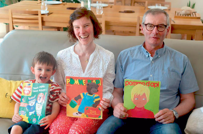 Pour Céléstin, sa maman et son grand-père, Pomme d’Api, c’est une histoire de famille !