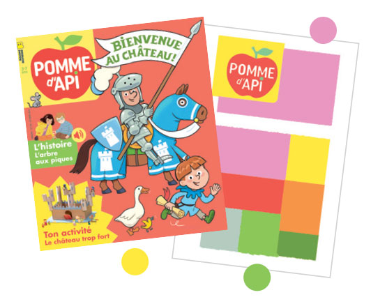 La gamme de couleurs du magazine. Comment on fait Pomme d'Api ?