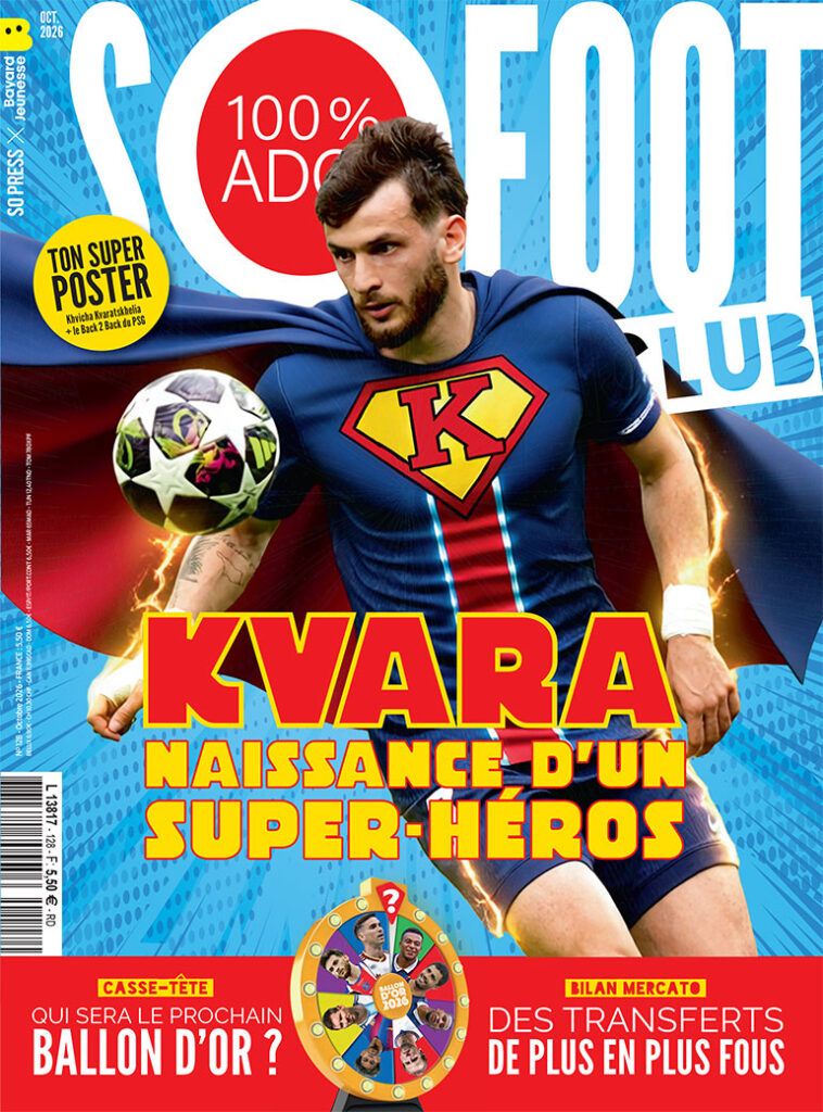 Couverture du magazine So Foot Club n° 128, octobre 2026.