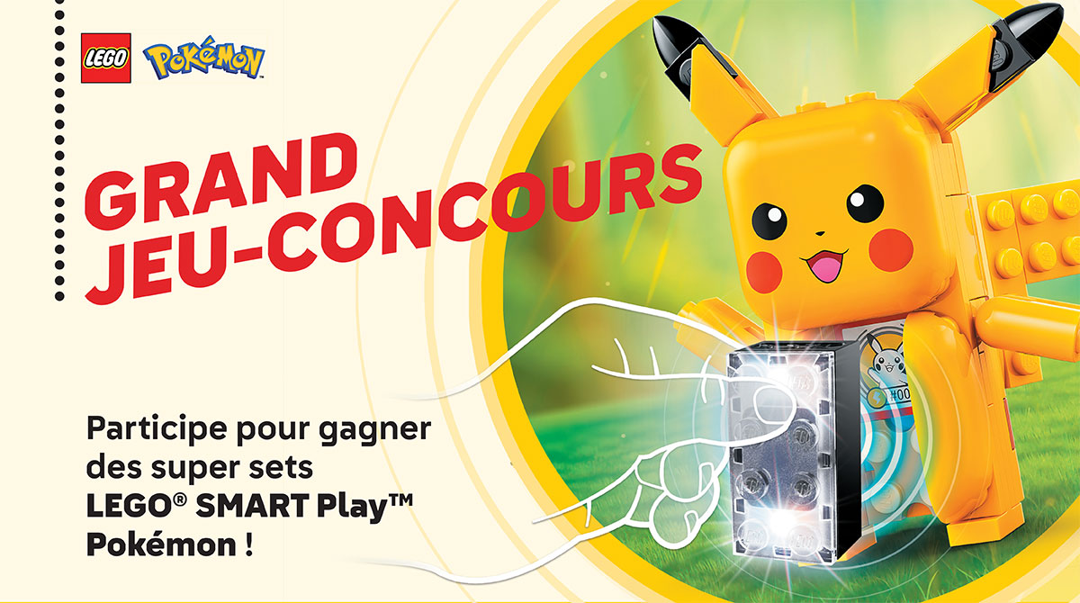 Grand jeu-oncours Lego Smart Play Pokemon