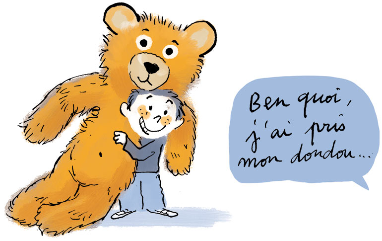 La rentrée en maternelle en 10 questions-réponses. Supplément Parents Pomme d'Api n°583, septembre 2014. Illustrations Robin.