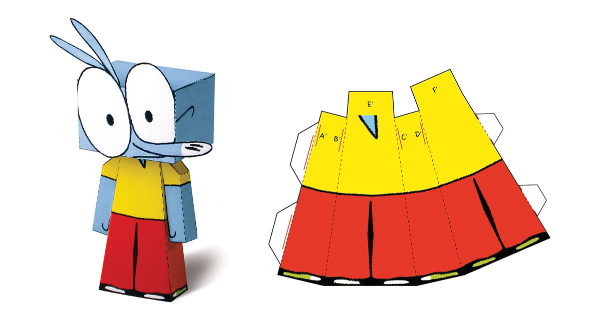 Paper toy Ariol